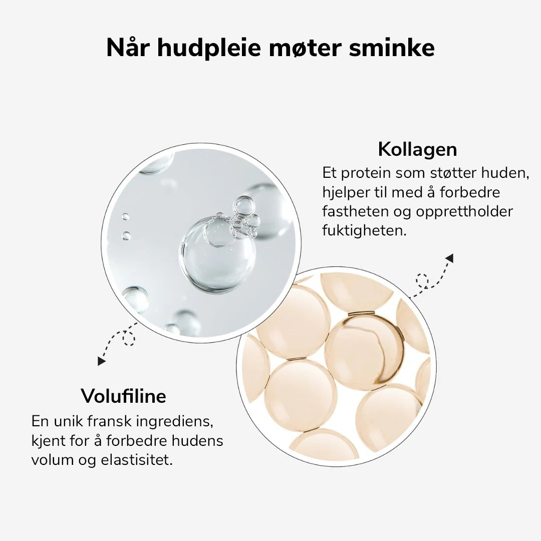 2-i-1 foundation med integrert børste