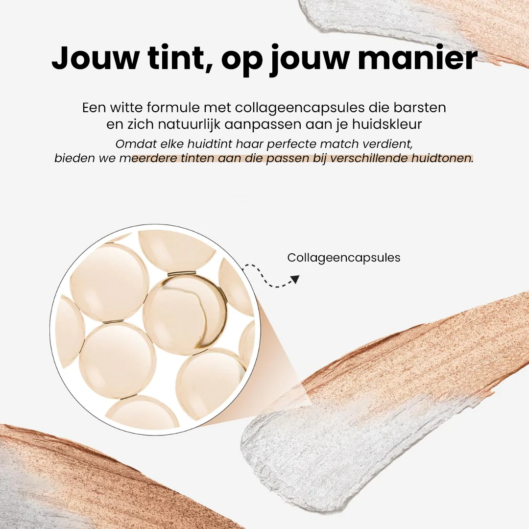 2-i-1 foundation med integrert børste