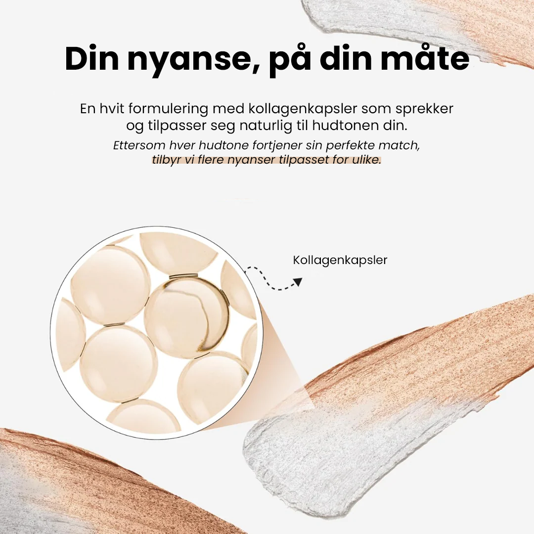 2-i-1 foundation med integrert børste